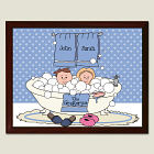 Tub Couple Wall Plaque